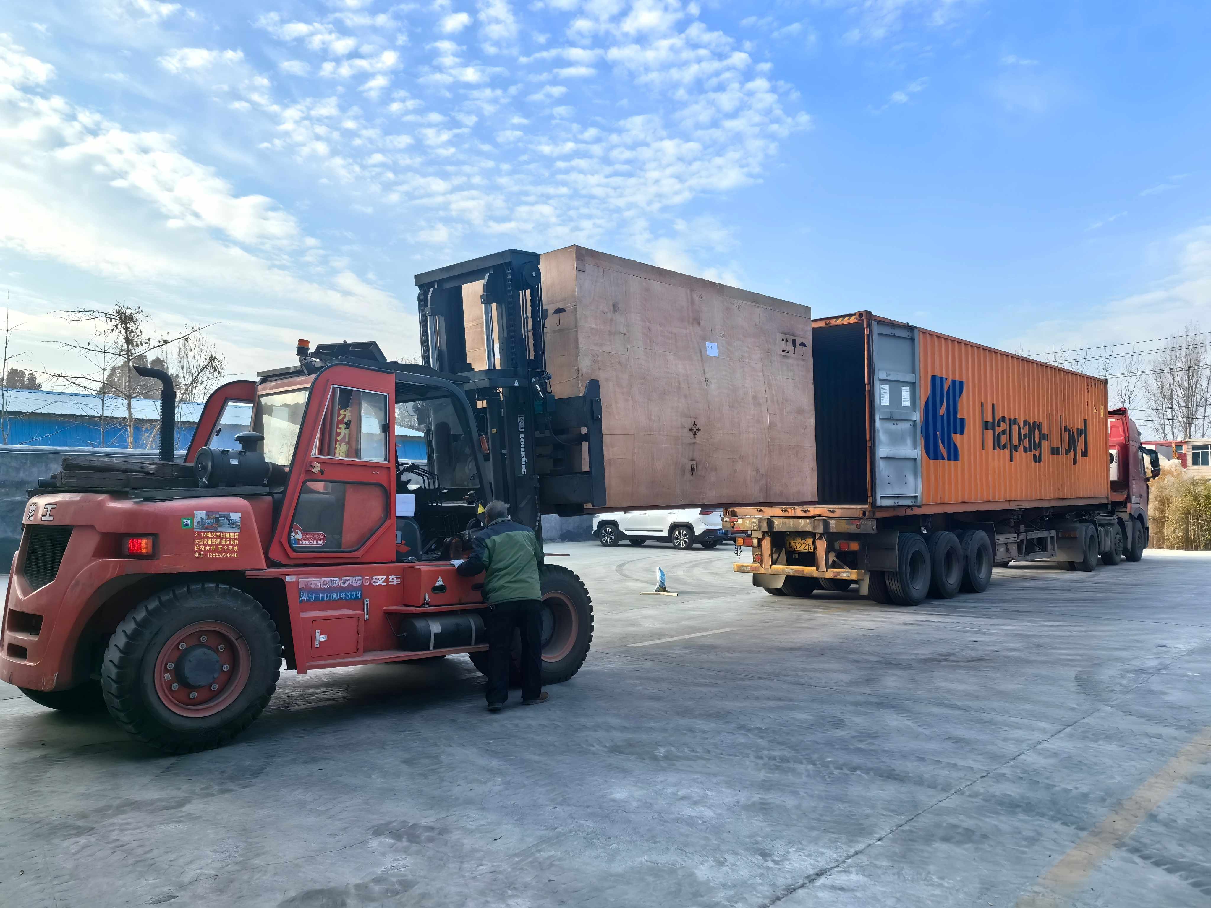 Container loading for export