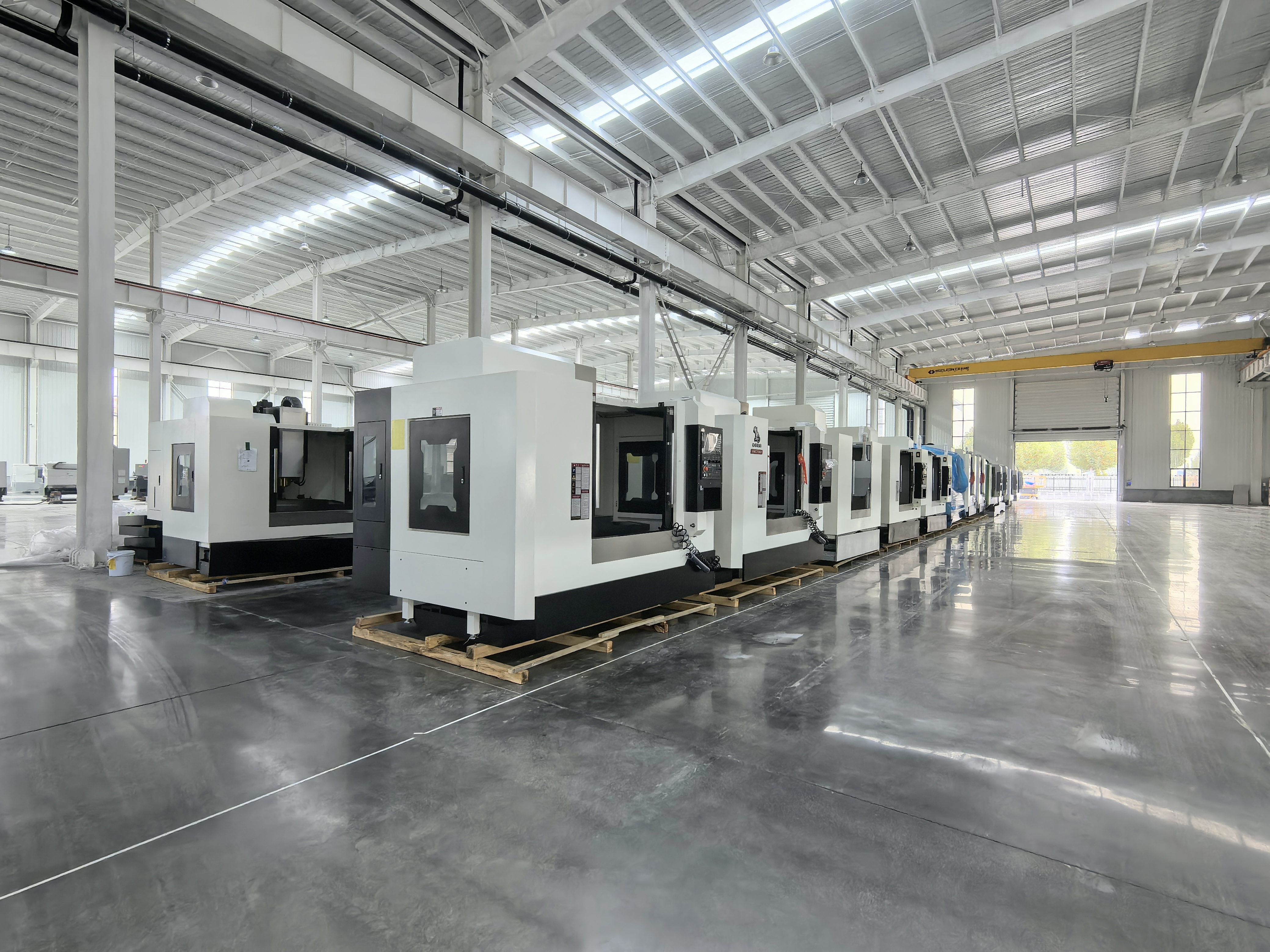 Machining centers ready for shipment